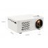 Mini Projector LCD LED Portable Projector Home Theatre Cinema Video Media Player White EU Plug