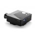 Mini Projector features 300 1 Contrast ratio  1 67 Million displayable colors  and many Input Terminals  AV VGA USB SD HDMI