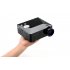 Mini Projector features 300 1 Contrast ratio  1 67 Million displayable colors  and many Input Terminals  AV VGA USB SD HDMI
