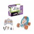 Mini RC Cars With Light Music Spray Multi functional 360 Degree Rotation Stunt Remote Control Car For Kids Gifts orange