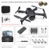 Mini RC Drone with Dual Camera Aerial Photography Brushless Motor Foldable RC Quadcopter B 2 Batteries