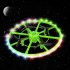 Mini RC Drone with LED Light Smart Altitude Hold Obstacle Avoidance Remote Control Quadcopter Green Foam
