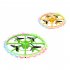 Mini RC Drone with LED Light Smart Altitude Hold Obstacle Avoidance Remote Control Quadcopter Green Foam