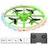 Mini RC Drone with LED Light Smart Altitude Hold Obstacle Avoidance Remote Control Quadcopter Green Foam