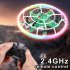 Mini RC Drone with LED Light 2 4g 360 Degree Rotation Headless Mode Fixed Altitude Remote Control Quadcopter Black