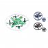 Mini RC Drone with LED Light 2 4g 360 Degree Rotation Headless Mode Fixed Altitude Remote Control Quadcopter Black