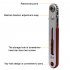 Mini Ratchet Wrench Portable Two way Adjustable Ratchet Screwdriver Drill Bits Tool flat head