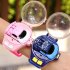 Mini Remote Control Car Watch Toys Usb Charging Electric Alloy Car Toys Birthday Gift For Boys Girls Metal Grey