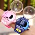 Mini Remote Control Car Watch Toys Usb Charging Electric Alloy Car Toys Birthday Gift For Boys Girls Metal Pink