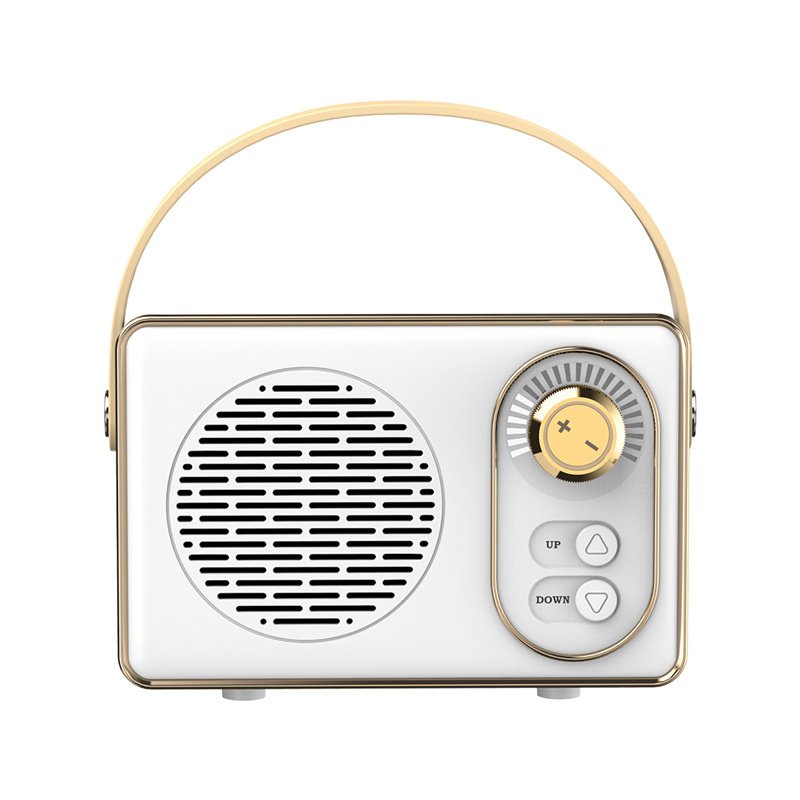 Mini Retro Bluetooth Speaker Wireless Fm Radio Portable Usb Music Player