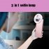 Mini Round Fill  Light With Lens 3 Brightness Levels Setting Non slip Scratch resistant Ring Beauty Selfie Light 36 Led Lights Black