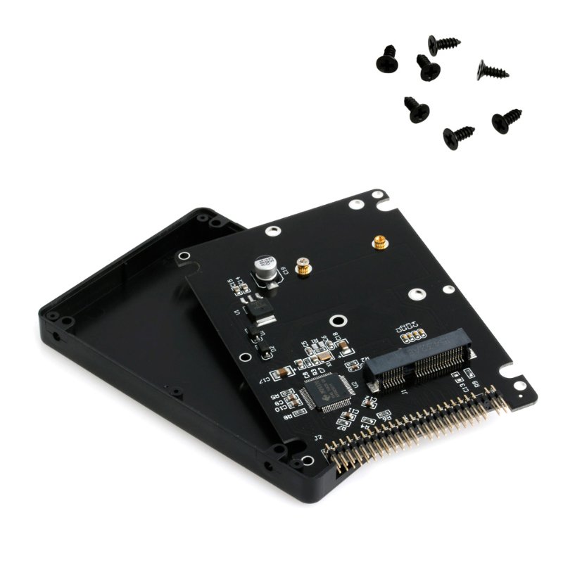 Mini SATA mSATA SSD to 44pin IDE Adapter with Case As 2.5