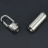 Mini Sealed Storage Pill Box Medicine Tablet Container Organizer Stainless Steel Waterproof Outdoor Traval First Aid Pill Case small