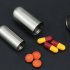 Mini Sealed Storage Pill Box Medicine Tablet Container Organizer Stainless Steel Waterproof Outdoor Traval First Aid Pill Case small