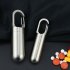 Mini Sealed Storage Pill Box Medicine Tablet Container Organizer Stainless Steel Waterproof Outdoor Traval First Aid Pill Case small