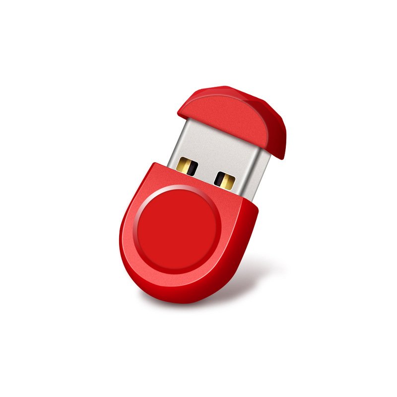 Mini Short Small U Disk 16g 32g 64g Car U Disk Usb Flash Drive Computer Mobile Music Metal Waterproof U Disk red