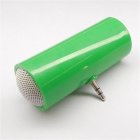 Mini Speaker Mobile Phone Tablet Mini Stereo Loudspeaker Box 2W 3.5mm Plug green