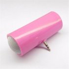 Mini Speaker Mobile Phone Tablet Mini Stereo Loudspeaker Box 2W 3.5mm Plug Pink
