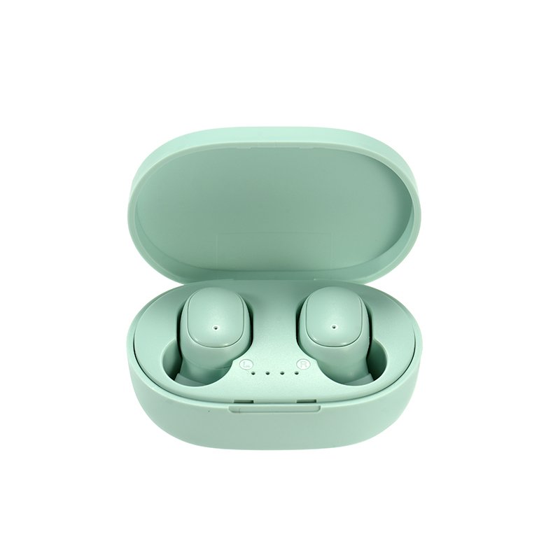 Mini Sports A6s Bluetooth-compatible  Earphones Wireless Headset Digital Display Noise Canceling Waterproof For Mobile Phone green