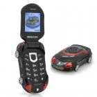 Mini Sports Car Mobile Phone has a Clamshell Design as well as Unlocked Quad Band Dual SIM to make this a race winning handheld accessory