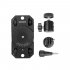 Mini Stabilizer Camera Dolly Metal Bracket for Gopro OSMO Action  OSMO Pocket Insta360 Sports Camera black