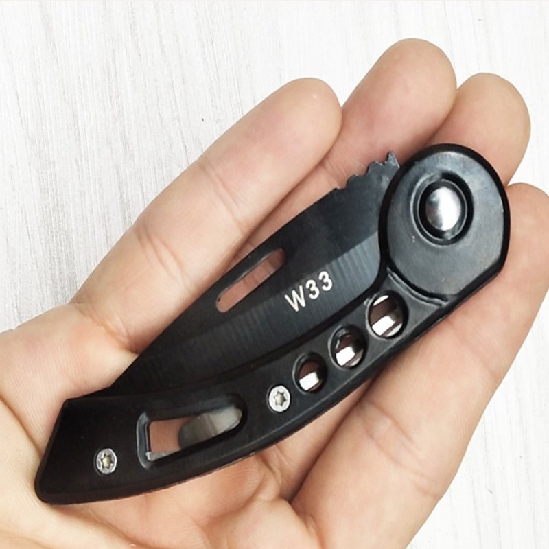 Mini Steel Folding Camping Survival Knife Multifunctional Outdoor Tactical Rescue Tools Fruit Knife Self-defense Equipment