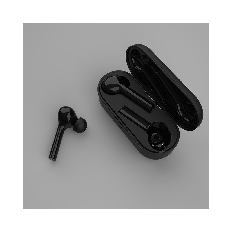 TWS JS18 Bluetooth 5.0 Earphone - Black