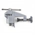 Mini Table Vice Bench Clamp Screw Vise Aluminium Alloy Machine Bench Screw Vise For DIY Craft Mould Fixed Repair Tool grey