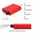 Mini Tattoo Power Supply Professional Power Supply with Cable Red US plug