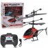 Mini Two channel Remote Control Aircraft Helicopter Rc Drone Model Children Educational Electric Toys red
