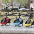Mini Two channel Remote Control Aircraft Helicopter Rc Drone Model Children Educational Electric Toys blue
