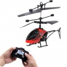 Mini Two-channel Remote Control Aircraft Helicopter Rc Drone Model Children Educational Electric Toys red