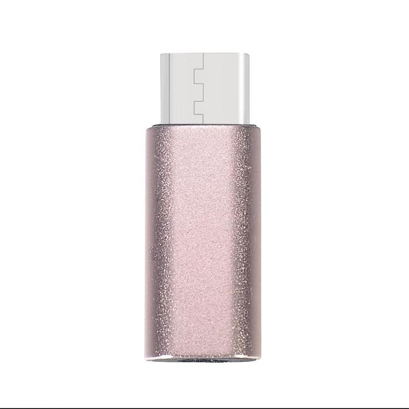 Mini Type C Audio Converter USB C USB 3.1 to 3.5mm AUX Jack Portable Headphone Adapter for Xiaomi 8 Huawei LeTV 2 Nut Pro Rose gold