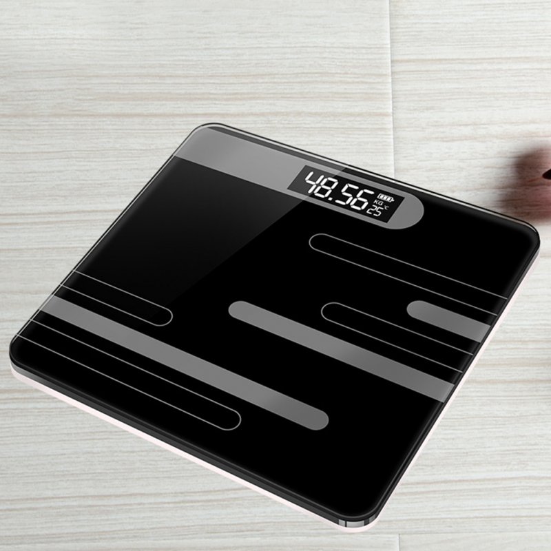 Mini USB Charging Smart Electronic ​Digital Household Weighing Scale Line black_Charging
