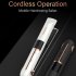 Mini USB Cordless Hair Straightener Travel Flat Irons Portable Wireless Straightening Hair Iron   Black