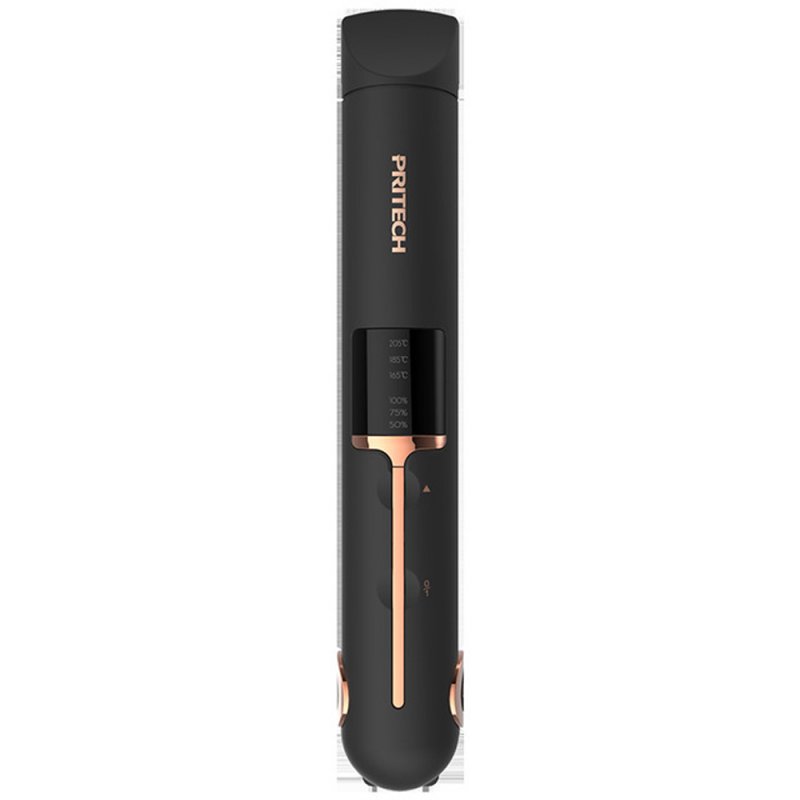 Mini USB Cordless Hair Straightener Black
