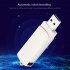 Mini USB Flash Disk Voice Recorder Rechargeable Spy Hidden Audio Recorder Silver 32gb T6 Recorder