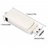 Mini USB Flash Disk Voice Recorder Rechargeable Spy Hidden Audio Recorder Silver 32gb T6 Recorder