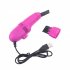 Mini USB Keyboard Vacuum Brush Cleaner Laptop Brush Dust Cleaning Kit Household Cleaning Tool Rose red