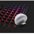 Mini USB Sound controlled RGB Magic Ball Lamp for Car DJ Stage Android Apple Phone Black   USB connector