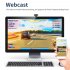 Mini USB Web Camera Full HD 1080p With Microphone For Video Conference black