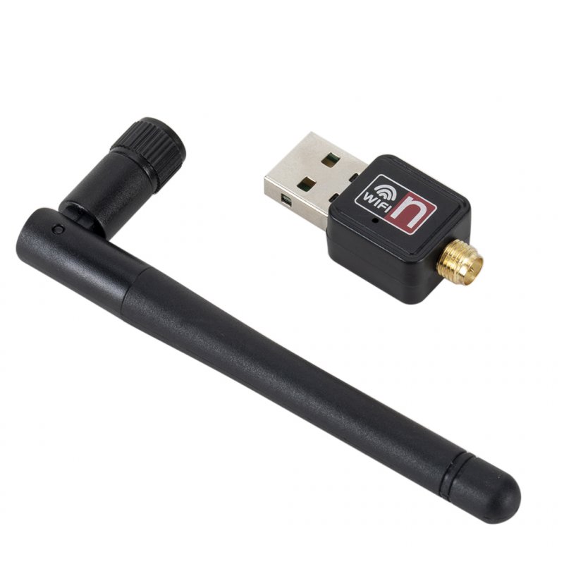 Mini USB Wifi Adapter 150Mbps 2dB WiFi Dongle MT7601 Wi-fi Receiver Wireless Network Card 802.11b/n/g High Speed Wifi Ethernet black