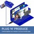 Mini Video Capture Card USB 2 0 HDMI Video Capture Grabber Phone Game Camera Capture Recording Box IOS To HDMI  Type C To HDMI Acquisition card   IOS