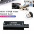 Mini Video Capture Card USB 2 0 HDMI Video Capture Grabber Phone Game Camera Capture Recording Box IOS To HDMI  Type C To HDMI Capture card  type c