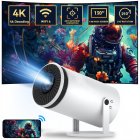 Mini WIFI Projector Outdoor Portable Movie 4K HD Projector RAM 1GB ROM 8GB Home Projector For Phone Drive Playback US plug