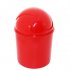 Mini Waste Can with Swing Lid for Office Desk Color Random Green  red  orange  black four color random 14X20CM