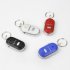 Mini Whistle Anti Lost Key Finder Wireless Smart Flashing Beeping Remote Lost Keyfinder Locator with LED Torch red