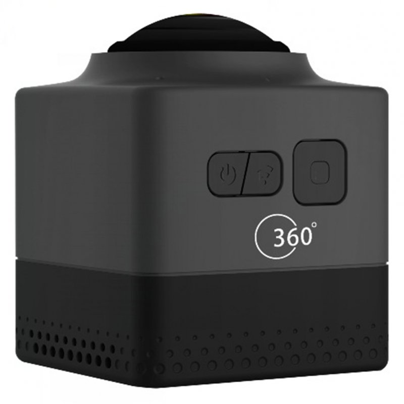 Mini Panoramic Wide Angle Action Camera Gray