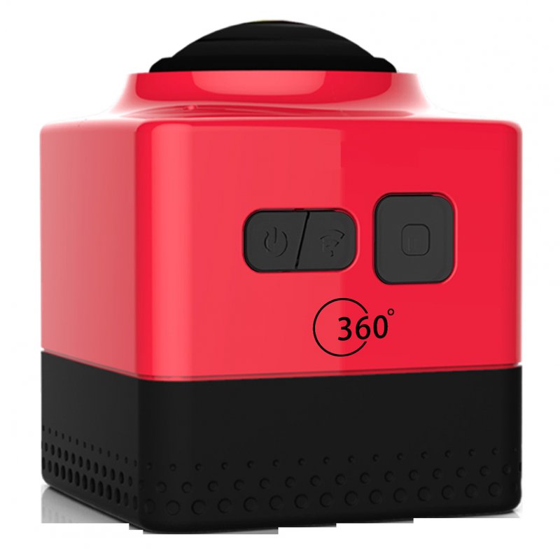 Mini Panoramic Wide Angle Action Camera Red