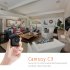 Mini Wide Angle Night Vision Camera Wireless Home Security Camera black